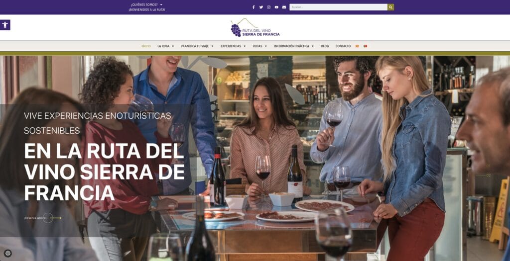 Diseño web para la Ruta del Vino Sierra de Francia, por Mardeasa
