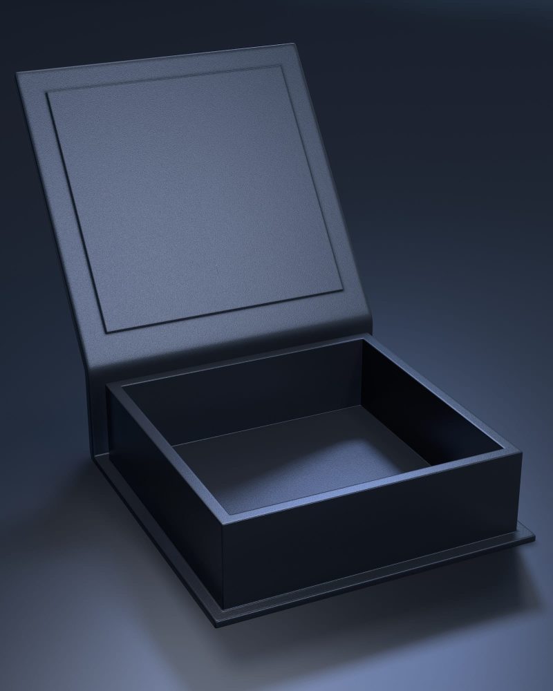 Caja de envío abierta, imagen para comercio electrónico